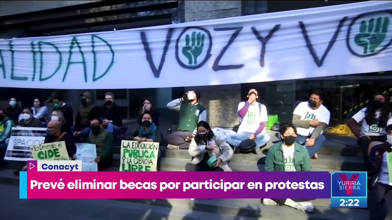 Conacyt prevé eliminar becas por participar en protestas