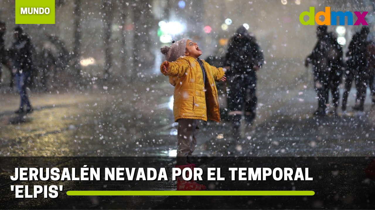 Jerusalén nevada por el temporal 'Elpis'