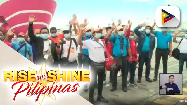 Heroes' welcome, handog sa mga Meralco personnel na nagsaayos ng kuryente sa Cebu at Bohol; kuryente sa Surigao at Siargao, 30% pa lang ang naibabalik