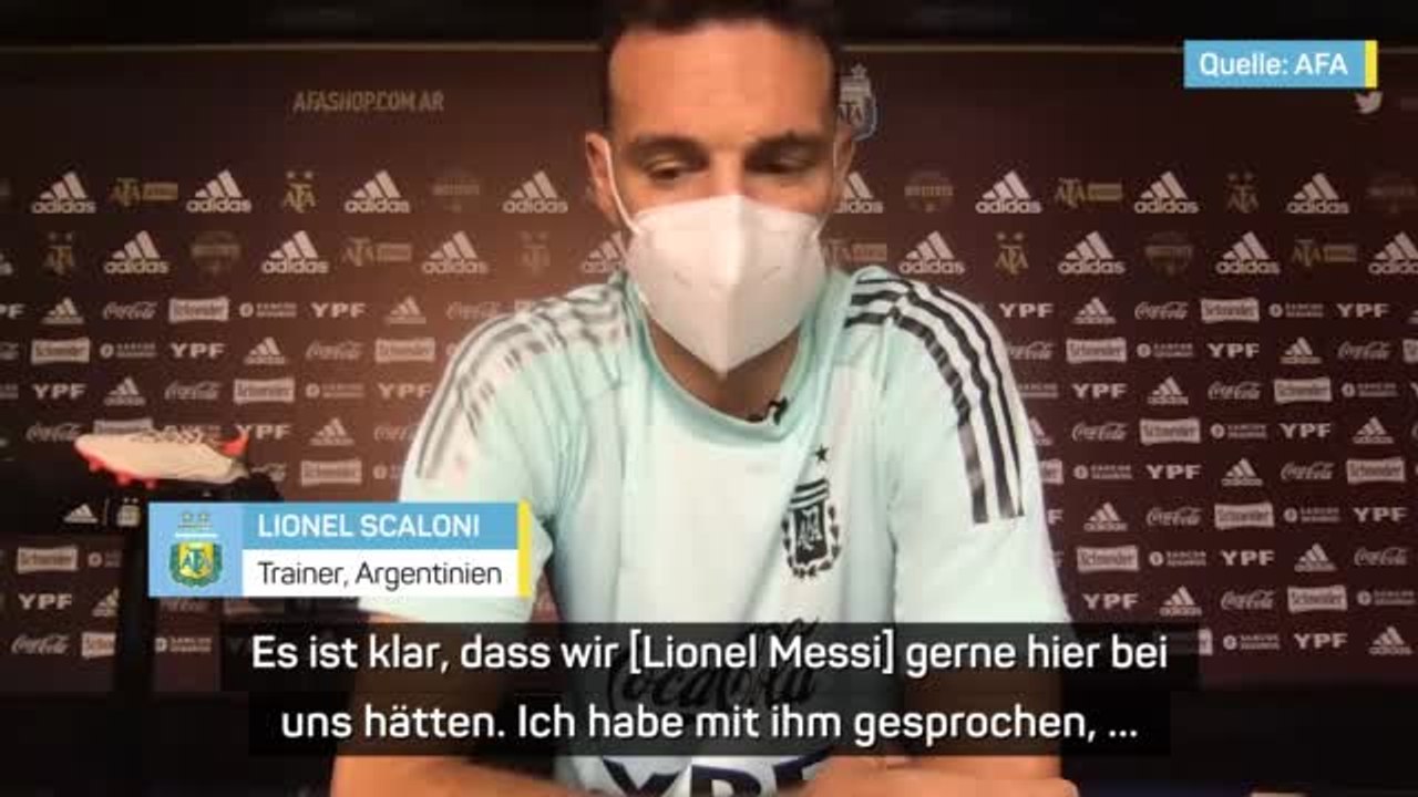 Scaloni versichert: “Messi könnte uns nicht helfen”