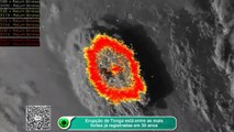 Erupção de Tonga está entre as mais fortes já registradas em 30 anos