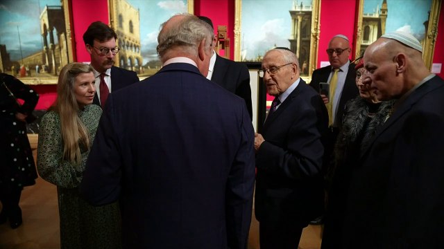 Charles hears Holocaust survivors’ stories at new exhibition