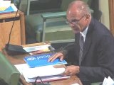 Professor Paulo Sérgio Pinheiro speaks on violence against children at the Jamaican Parliament