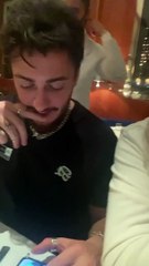 راغب علامة وسعد لمجرد فى وصلة هزار بعد عشائهما معا