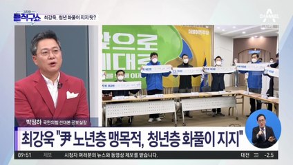 尹 지지율 오르자…최강욱 “맹목적, 화풀이”