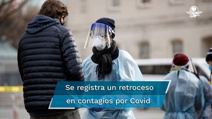 Video herunterladen: Retrocede ómicron en Estados Unidos, pero aumentan las muertes