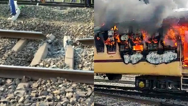 100 News: Naxalites blew up rail track,Bihar student protest