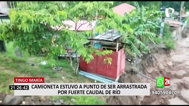 Lluvias intensas afectan localidades de la sierra y selva central del país