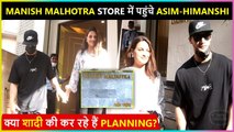 Asim & Himanshi Spotted Outside Manish Malhotra Store, Is Wedding Bell Ringing ?