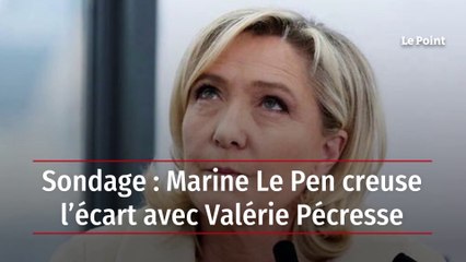 Sondage : Marine Le Pen creuse l’écart avec Valérie Pécresse
