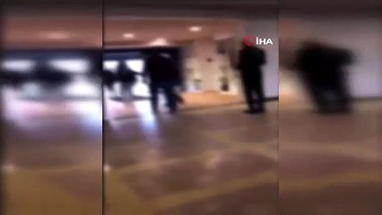 Belçika'da korkunç görüntüler! Öğrenciyi defalarca yere fırlattı