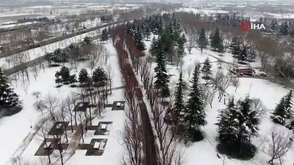 Bursa'nın en gözde yerlerinden biri... Kar yağınca hayvanlara kaldı