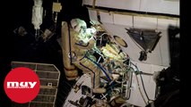 Dos cosmonautas rusos dan un paseo espacial fuera de la Estación Espacial