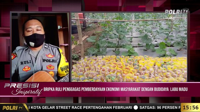 PRESISI INSPIRATIF: ANGGOTA BHABINKAMTIBMAS POLRES INDIHIANG POLRES TASIKMALAYA - AIPDA RULI PENGGAGAS PEMBERDAYAAN EKONOMI MASYARAKAT DENGAN BUDIDAYA LABU MADU