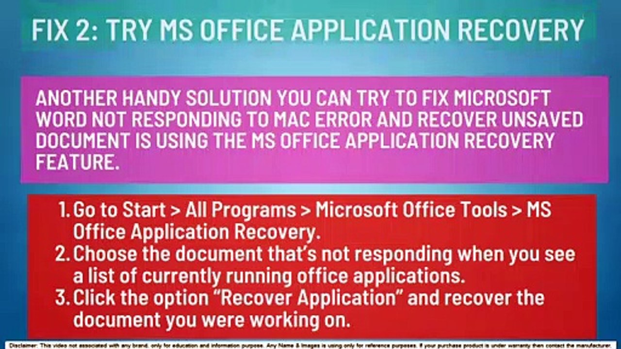 How to Fix Microsoft Word Not Responding MAC | Word Not Responding on Mac
