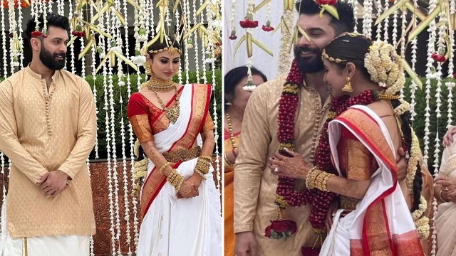 Mouni Roy बनीं Suraj Nambiar की दुल्हनिया, Mrs. Nambiar बन ऐसे शरमाईं Mouni Roy | FilmiBeat