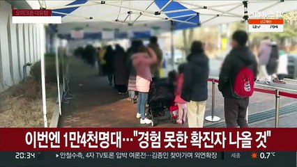 이번엔 1만4천명대…"경험 못한 확진자 나올 것"