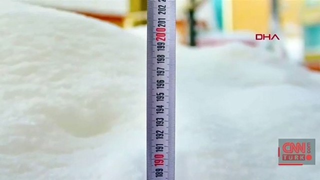 Ordu'da kar insan boyunu geçti
