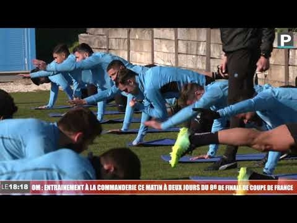 OM-Montpellier : les Olympiens à l'entraînement à 2 jours du 8e de finale de coupe de France