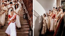 Mouni Roy Breathtaking Grand Entry To Wedding Mandap with Bridesmaid Video Viral | Boldsky