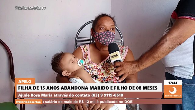 Vó faz apelo para ajudar neto que foi abandonado pela mãe