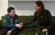 Duchess Catherine praises 'inspiring' teenager who camped in garden for whole year to raise money for Shout