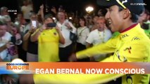Egan Bernal: Colombian cycling star 'conscious' following bus collision