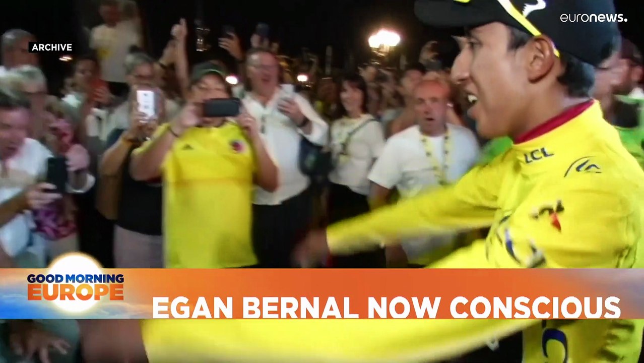Egan Bernal: Colombian cycling star 'conscious' following bus collision