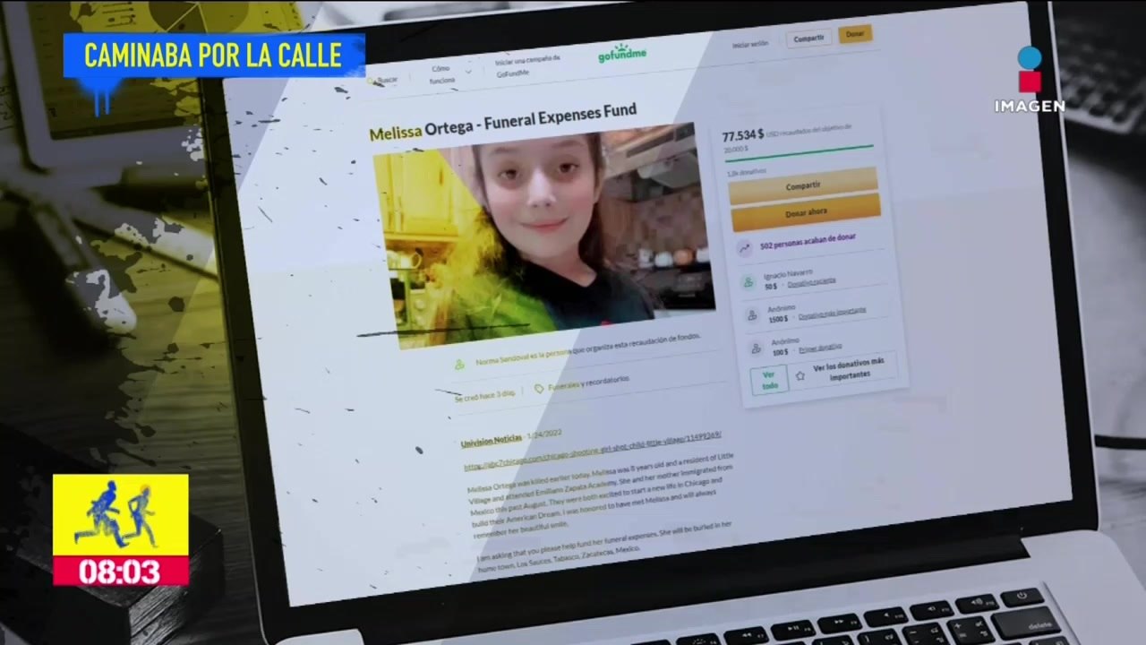 Bala perdida arrebata la vida a niña de 8 años  en Chicago