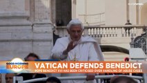 Vatican defends Pope Benedict XVI's record on fighting clergy sexual abuse