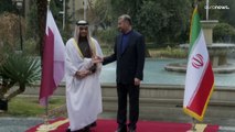 شاهد: وزير الخارجية القطري يقوم بزيارة إلى إيران
