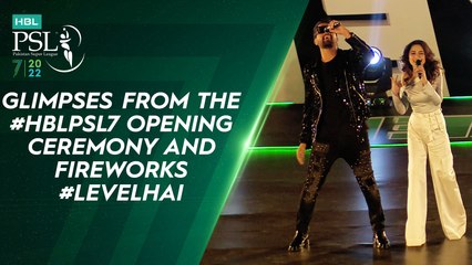Atif Aslam and Aima Baig Live #HBLPSL7 Anthem Performance & Fireworks #LevelHai | ML2G