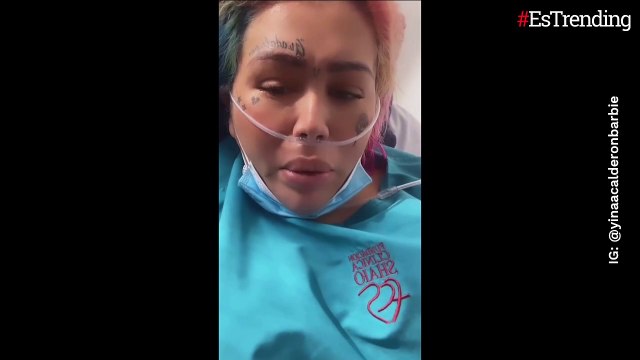 Yina Calderón tuvo que ser hospitalizada tras cirugías estéticas