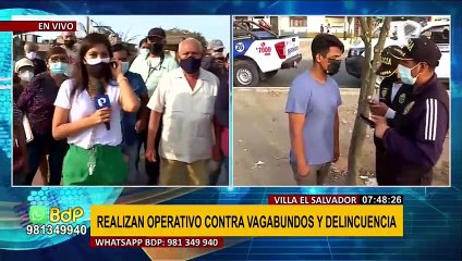 VES: realizan operativo contra vagabundos y delincuentes que convirtieron alameda en guarida