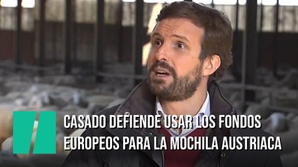 Casado, sobre la mochila austríaca: "Mejor emplearlo en contratar gente que dar un millón para los archivos de la Guerra Civil"