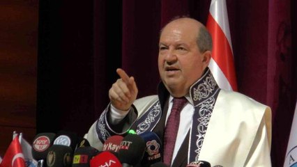KKTC Cumhurbaşkanı Tatar: "Biz direnmeye devam edeceğiz yeter ki Türkiye arkamızda dursun"- KKTC Cumhurbaşkanı Ersin Tatar'a 'Fahri Doktora'...