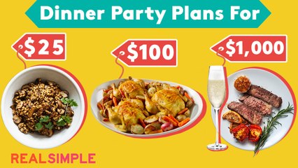 How a Professional Chef Would Cater a Dinner Party for $25, $100, and $1K! | Play Money