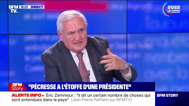 Pour Jean-Pierre Raffarin, Éric Zemmour dit un certain nombre de choses qui sont entendues dans le pays