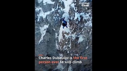 Mountaineer completes world first in breathtaking Alpine climb