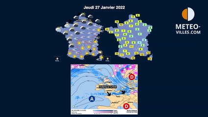 prévisions météo du jeudi 27 janvier 2021