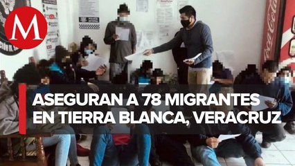 Apoya SSP traslado de 78 migrantes en Veracruz