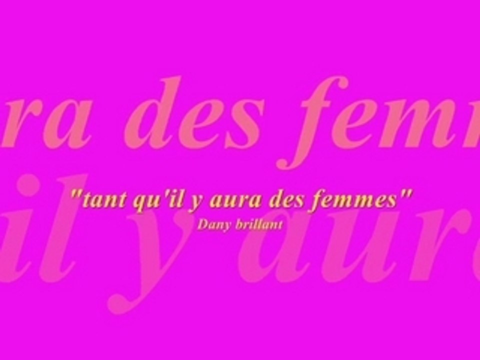 Intro 8 mars By: REDdj Tant qu'il y aura des femmes