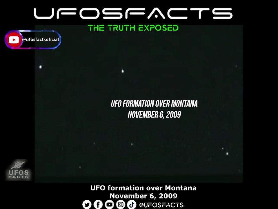 UFO formation over Montana - November 6, 2009