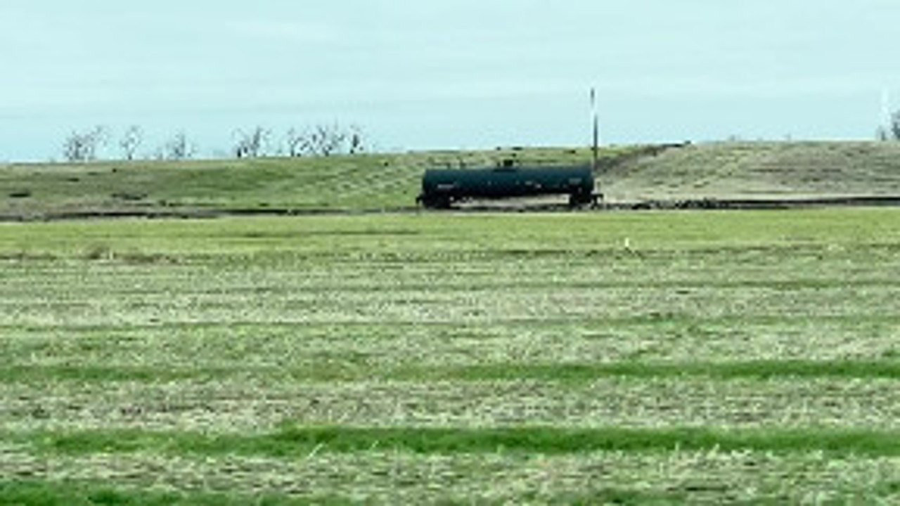 Empty Train Car Racing in Walla Walla County