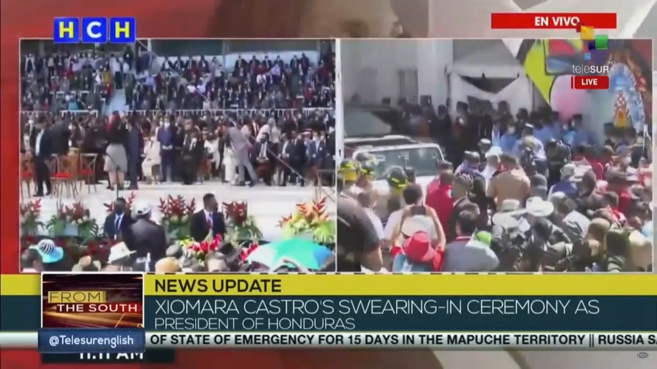 Xiomara Castro's swearing-in ceremony as President of Honduras