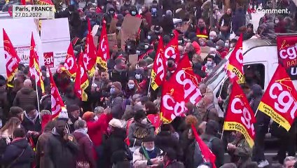 "Tout augmente, sauf nos salaires !":  journée de grèves et de manifestations en France