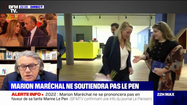 Vers un soutien de Marion Maréchal à Éric Zemmour? Pour Gilbert Collard, ce serait le ralliement d'une icône