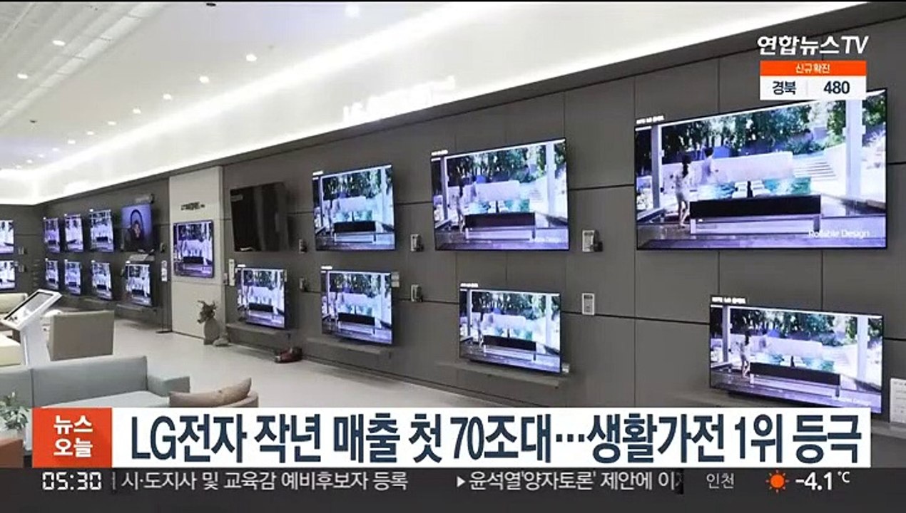 LG전자 작년 매출 첫 70조대…생활가전 1위 등극