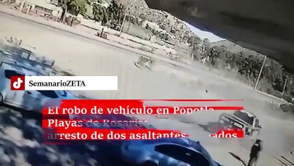 Atropellan a policía durante persecución en el bulevar 2000 en Tijuana