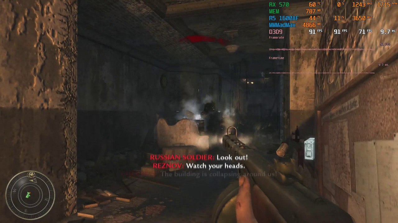 Call of Duty World at War #13 | Eviction | RX 570 | Ryzen 1600 AF | Modo Max 